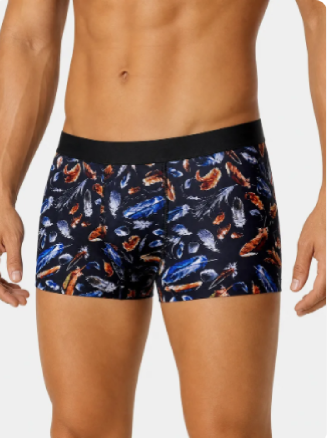 Men’s Extra Thin Printed Ice Silk Underwear – Long, Comfortable, Breathable Boxer Brief Trunks (Pack of 3)