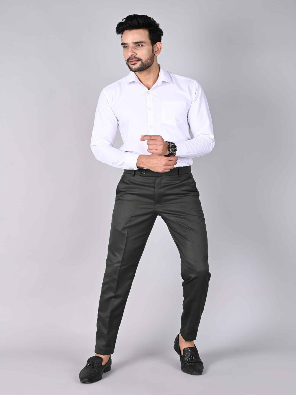Men’s Formal Cotton Trousers – Regular Fit