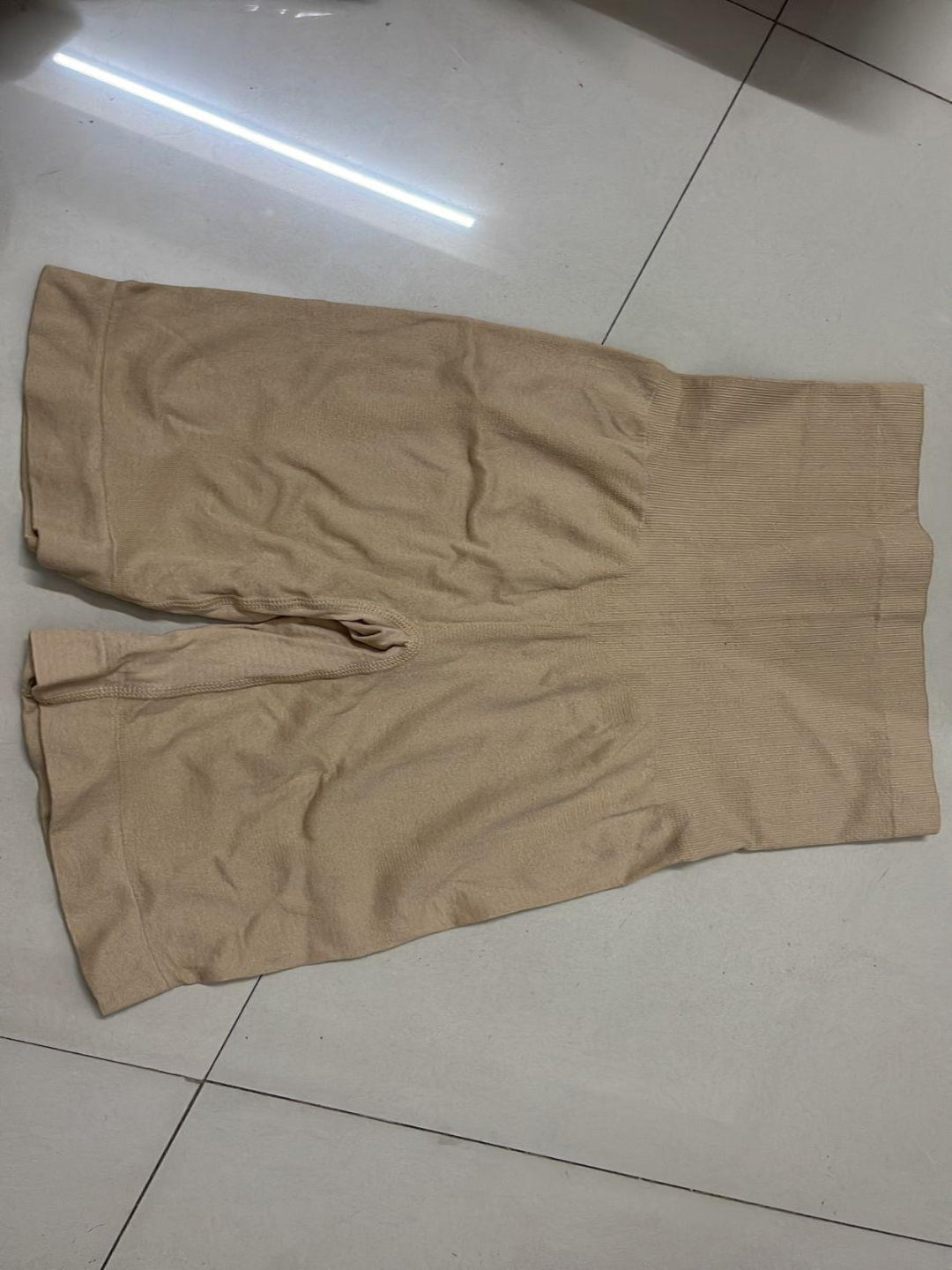 Tummy Tucker High-Waist Seamless Shapewear for Women – Anti-Rolling, Beige