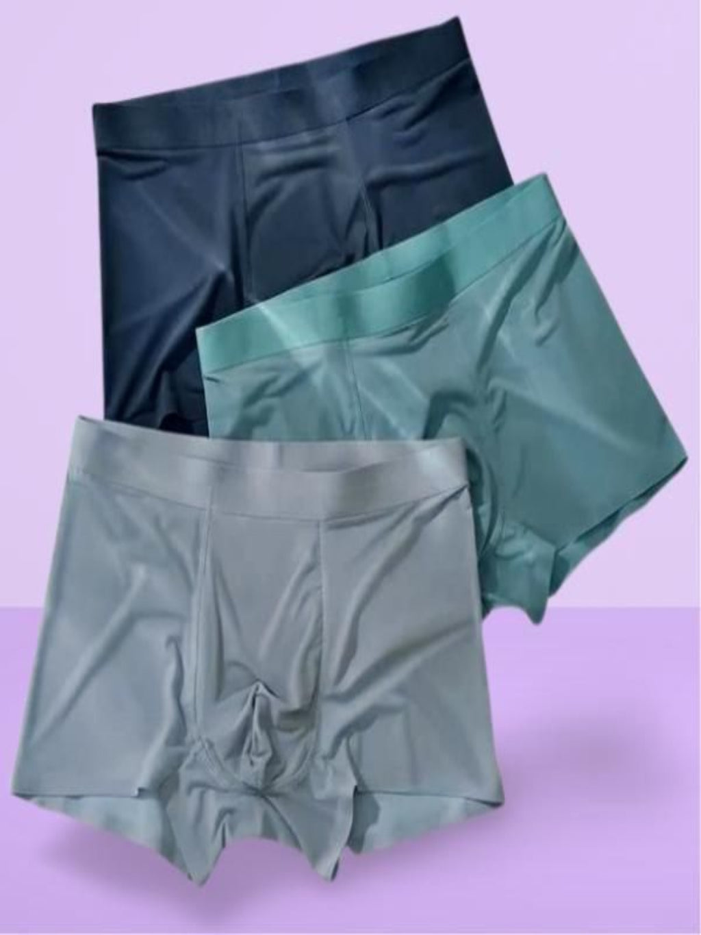 Men’s Ice Silk Briefs Boxers – Ultra Soft & Breathable (Pack of 3)