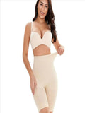 Tummy Tucker High-Waist Seamless Shapewear for Women – Anti-Rolling, Beige