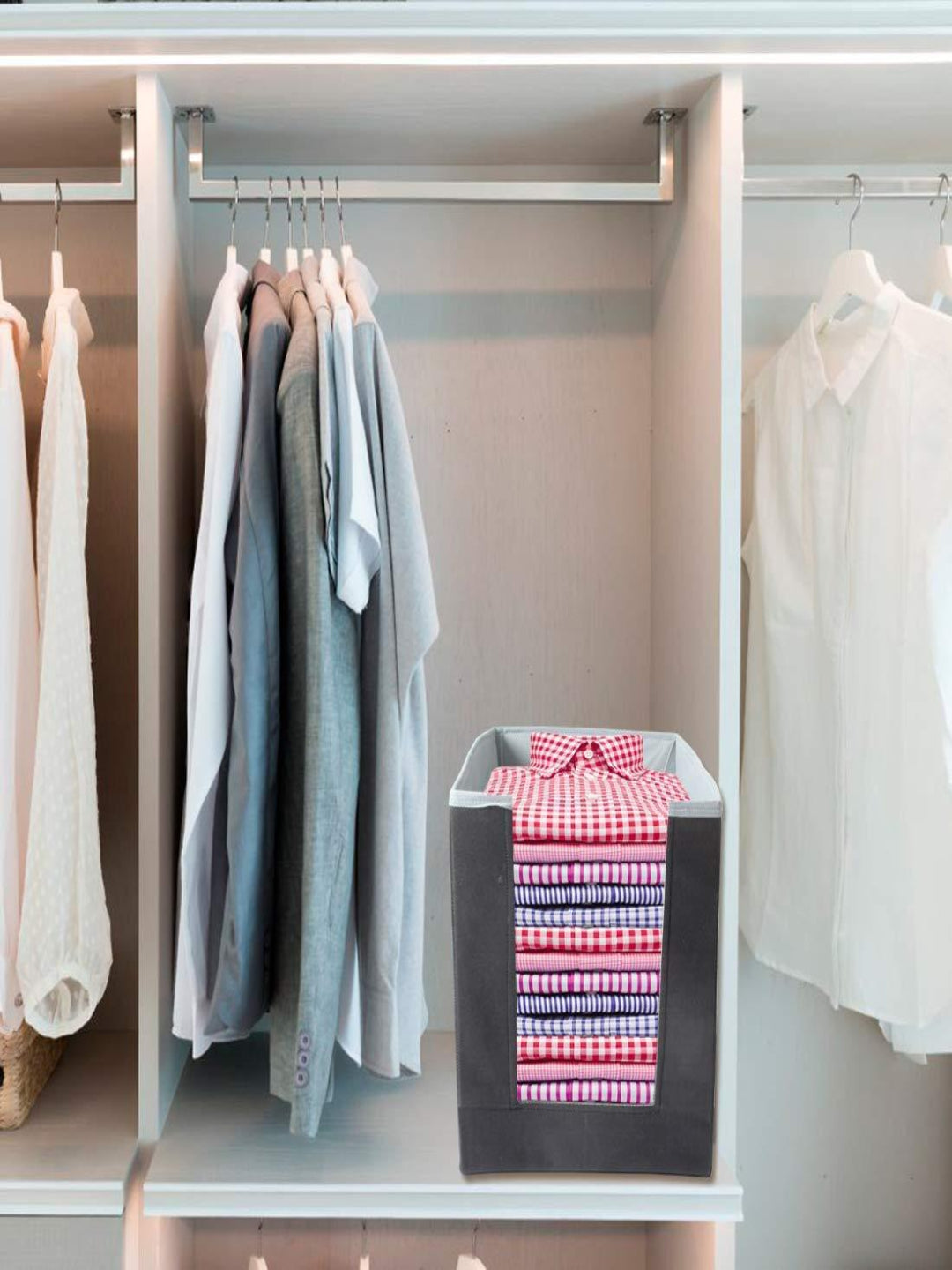 Foldable Non-Woven Shirt Organizer for Wardrobe & Closet Storage