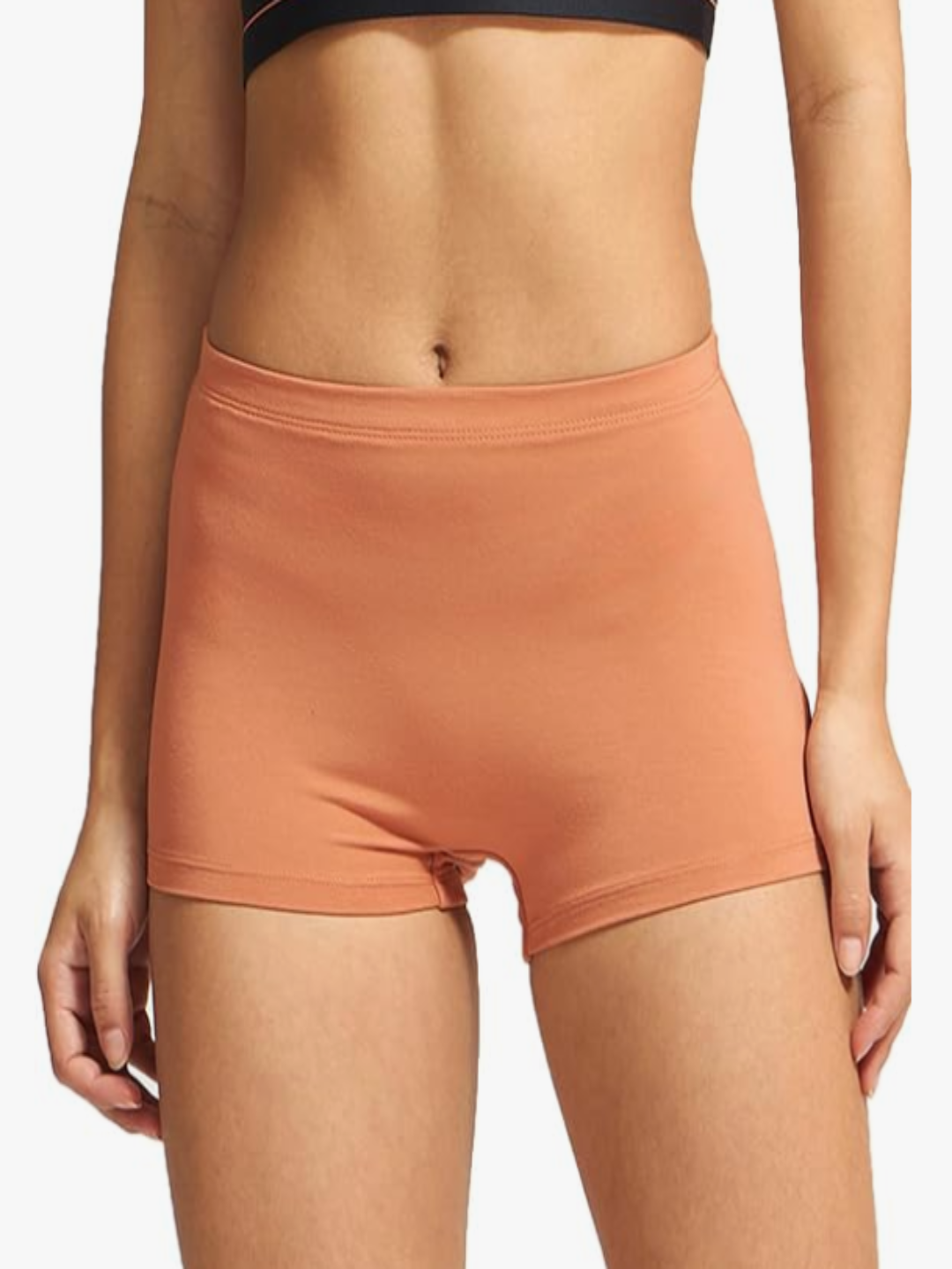 NOVORACART Women's Modal Spandex Boy Shorts Panties with No Marks Waistband Pack of 3