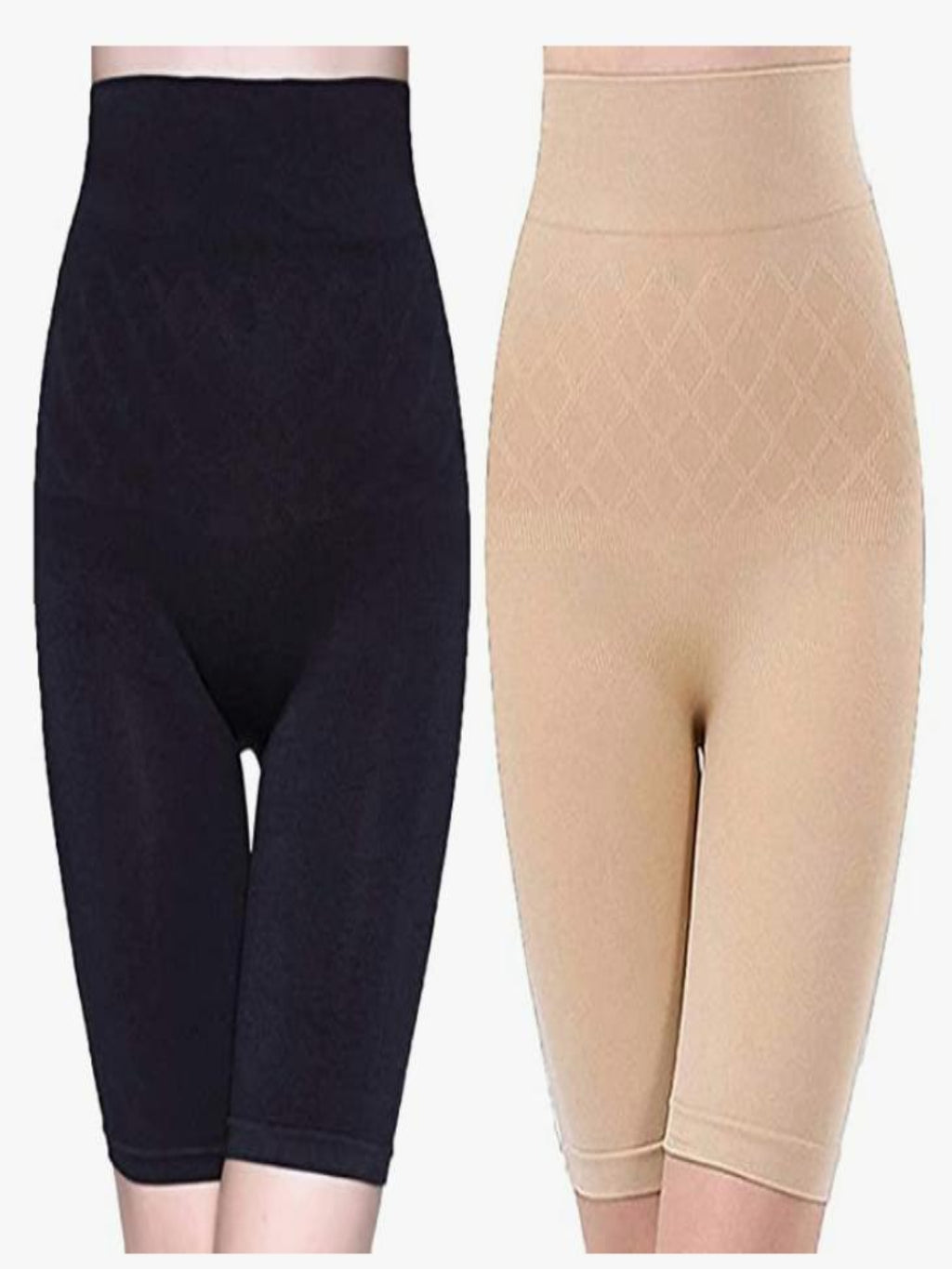 Tummy Tucker High-Waist Seamless Shapewear for Women – Anti-Rolling, Beige