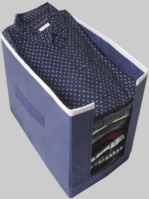 Foldable Non-Woven Shirt Organizer for Wardrobe Storage (Pack of 3)