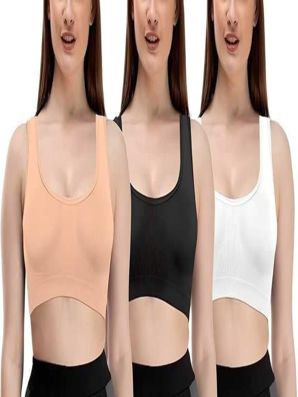 Women’s Multicolor Cotton Air Bra – Comfortable Daily Wear (Pack of 3)