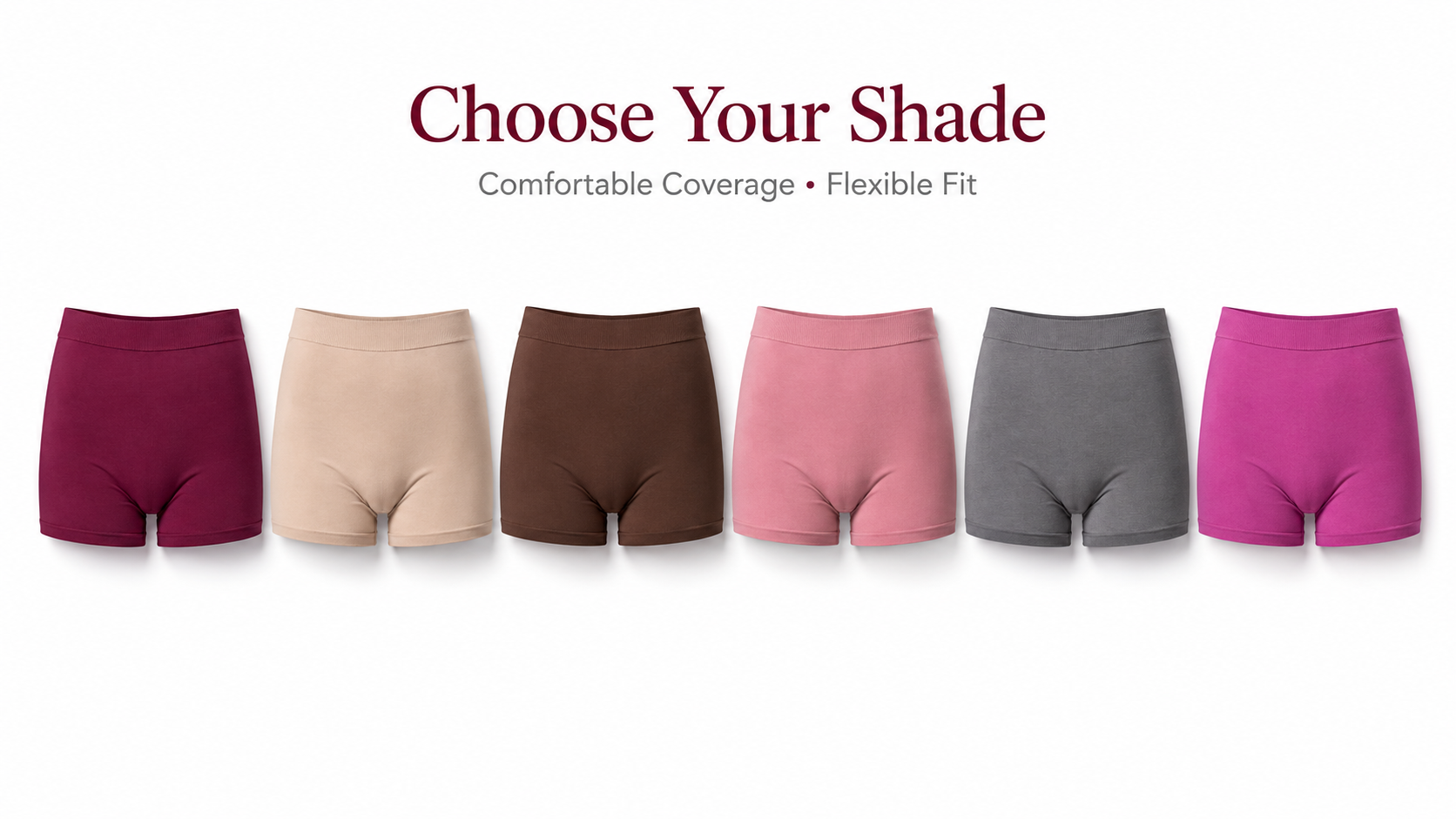 NOVORACART Women's Modal Spandex Boy Shorts Panties with No Marks Waistband Pack of 3