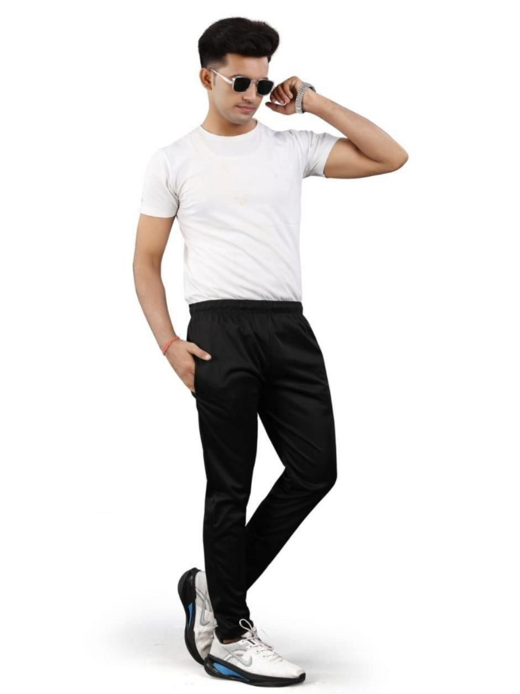 Men’s NS Lycra Track Pants Combo | Stretchable Sports & Gym Lower for Men | Slim Fit Workout Track Pants – Pack of 2