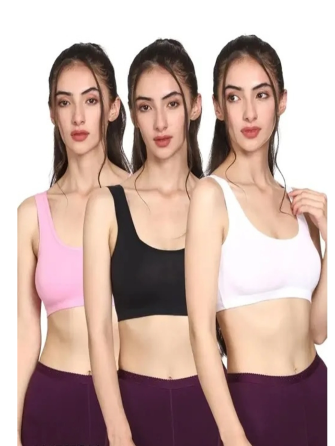 Women’s Multicolor Cotton Air Bra – Comfortable Daily Wear (Pack of 3)