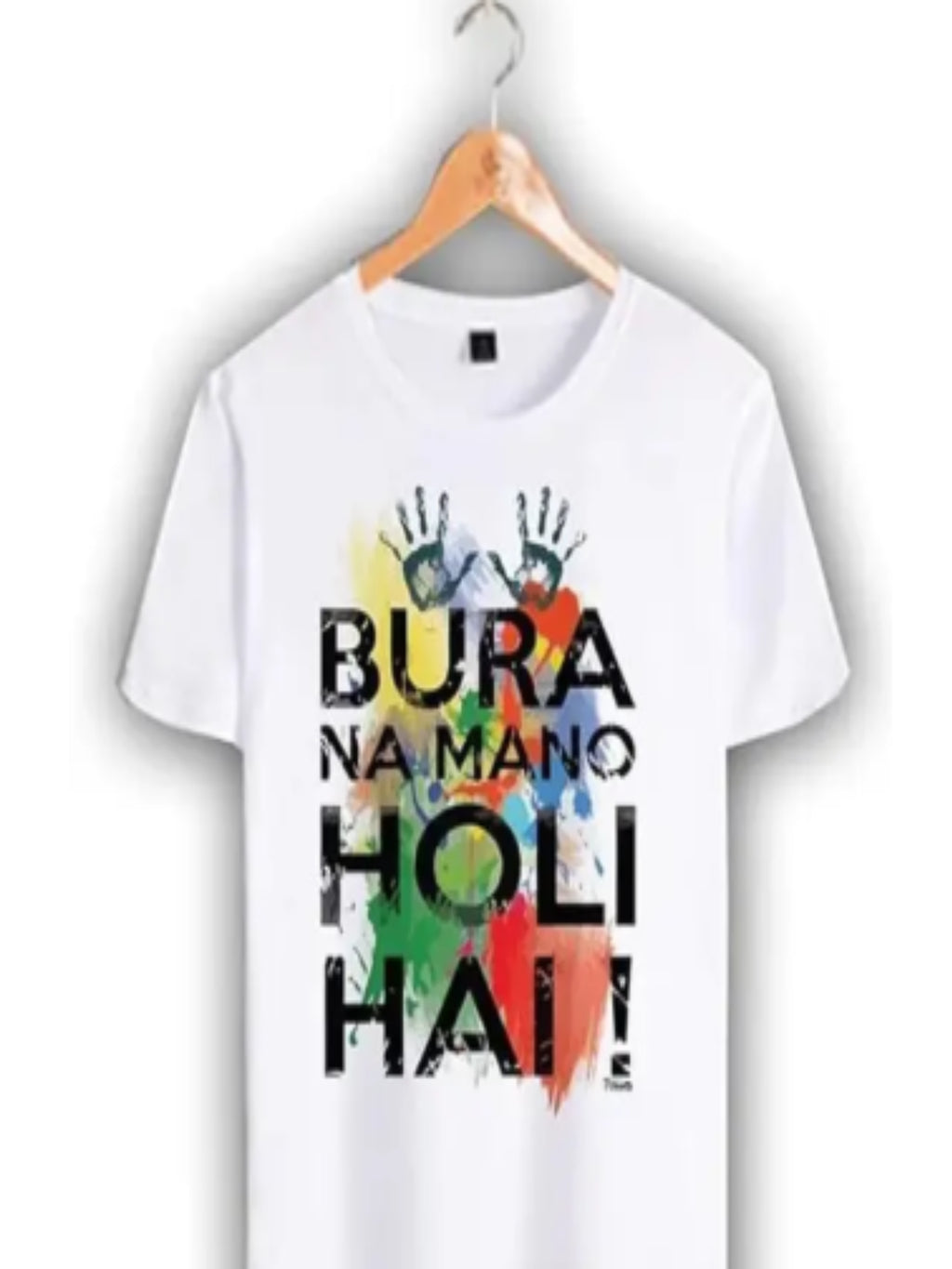 Unisex Happy Holi T-Shirt| Colorful Print Tshirt | Kids Holi T-Shirt| Family Holi Tshirt, Colorful Tees for Holi Celebration